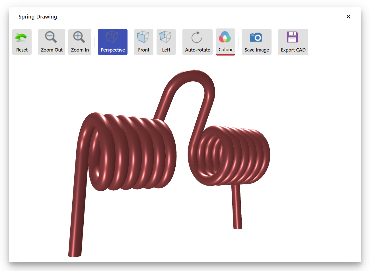 Interactive 3D spring drawing